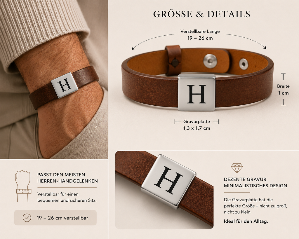 Armband für Männer - Massenbild - Geschenk für Männer