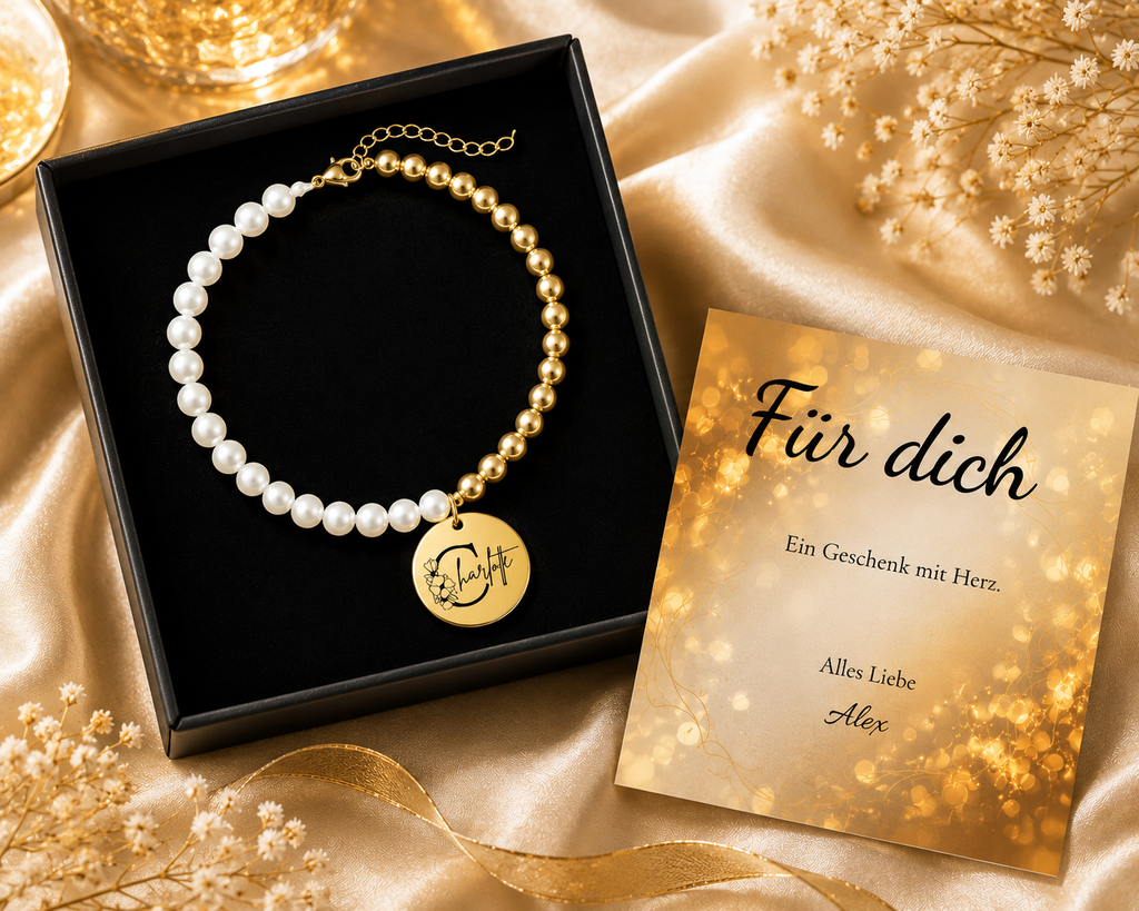 Personalisiertes Armband für Frauen in eleganter Geschenkbox – perfektes Geschenk mit Gravur