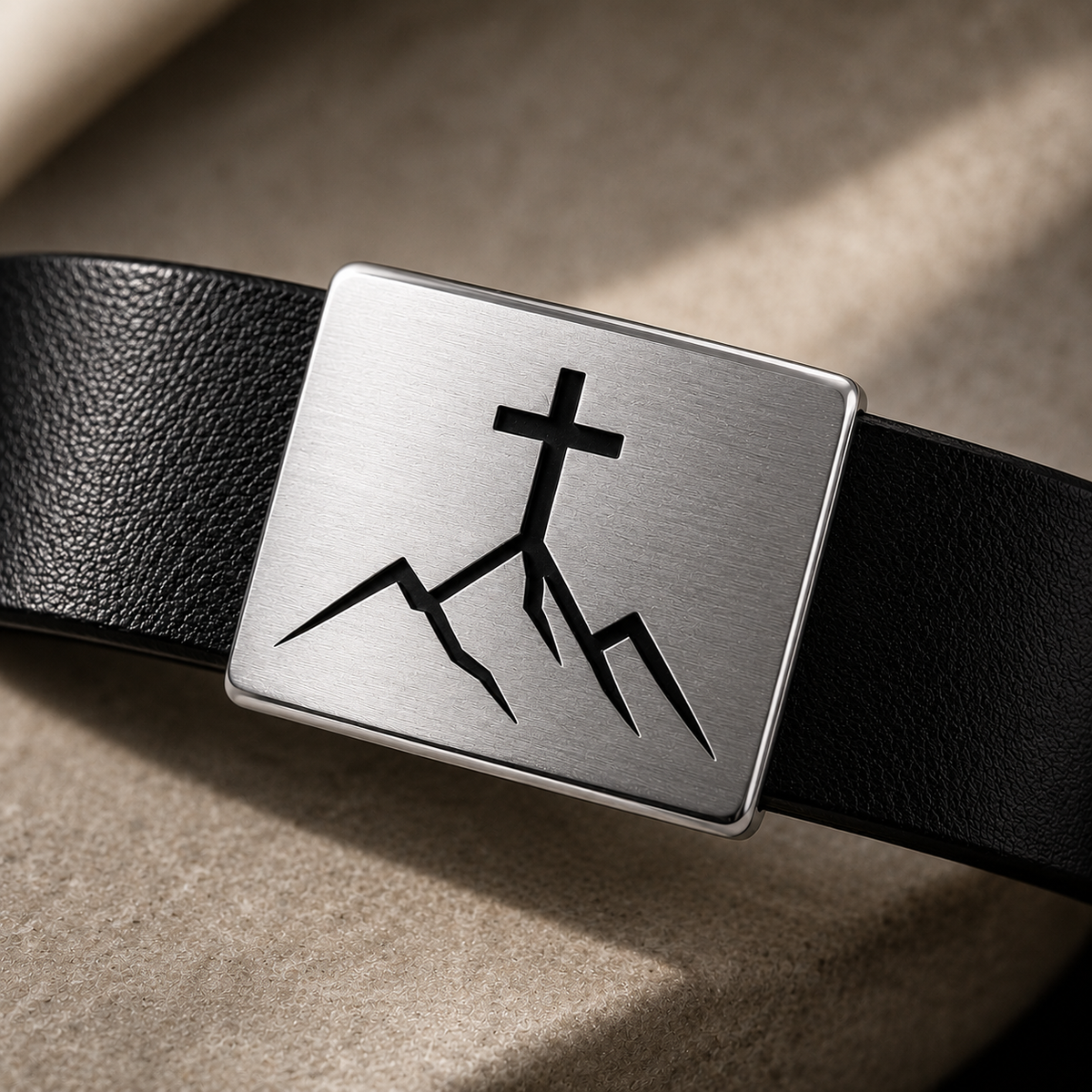 Personalisiertes christliches Armband für Männer – Kreuz & Glaubenssymbole