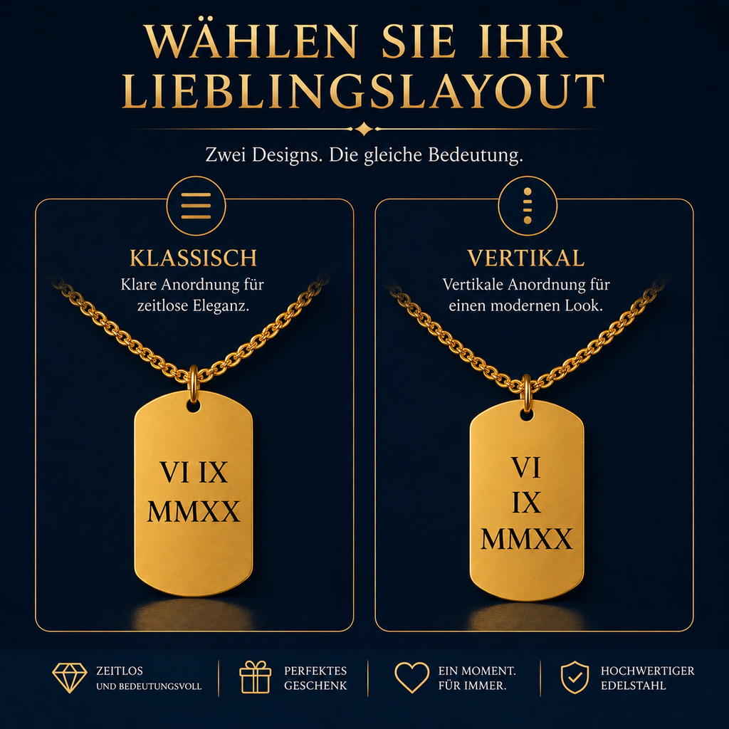 Halskette für Männer - Designoptionen