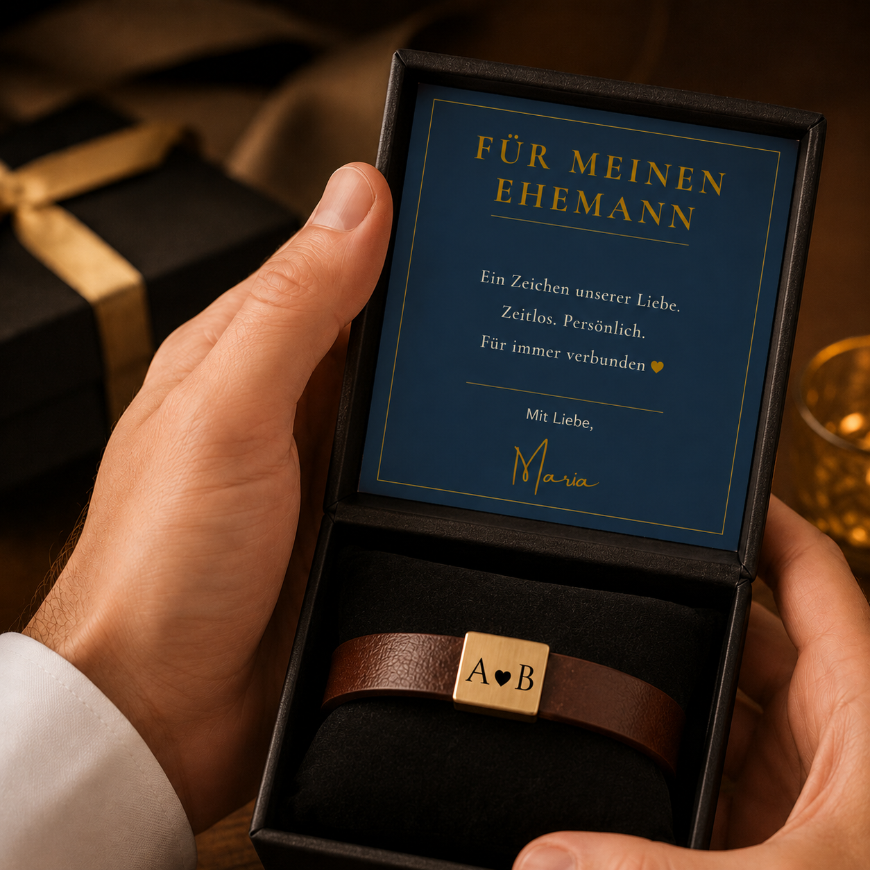 Personalisiertes Männerarmband – Jahrestag Geschenk für Ihn