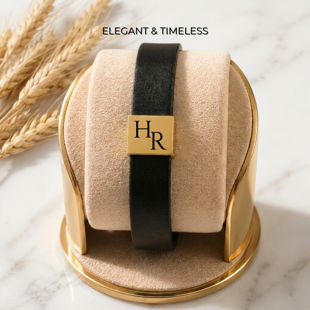 Lederarmband für ihn - Geschenke für Männer - Initialen Design