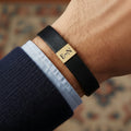 Personalisiertes Lederarmband für Ehemann mit Herz-Gravur