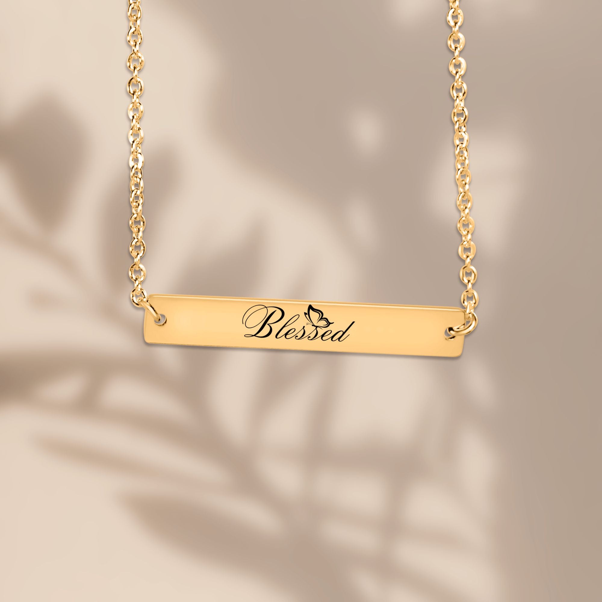 Personalisierte christliche Kette – Name & Bibelstelle
